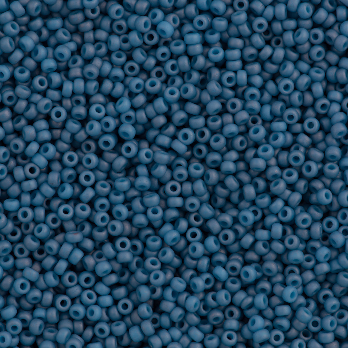 50g Miyuki Round Seed Bead 11/0 Opaque Matte Denim (2074)