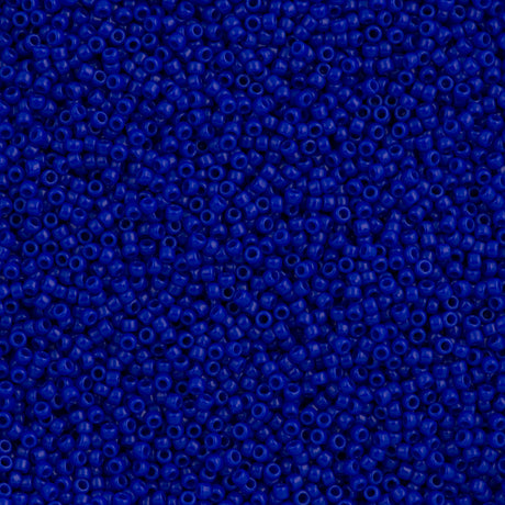 Toho Round Seed Bead 15/0 Opaque Cobalt 2.5-inch Tube (48)