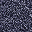 Czech Seed Bead 11/0 Plumb Jet Terra Pearl 2-inch Tube (28928)