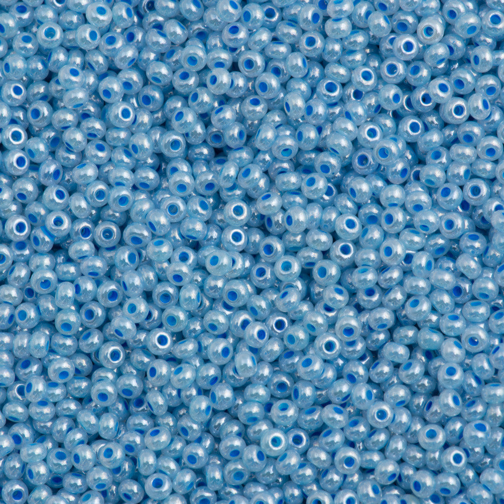 Czech Glass Seed Beads Size 12/0 Blue Opal