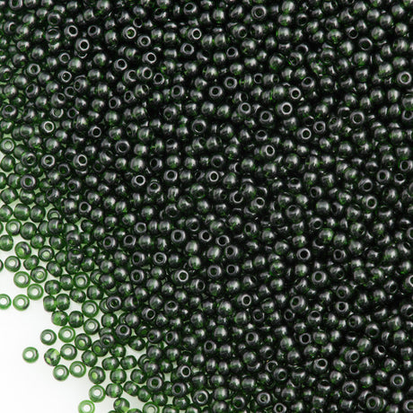 Czech Seed Bead 11/0 Opaque Dark Olivine 2-inch Tube (50290)