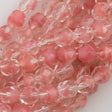 50 Czech Fire Polished 6mm Round Bead Crystal Rosaline (76028)