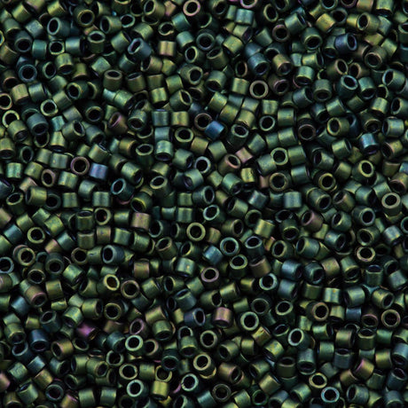 Miyuki Delica Seed Bead 10/0 Matte Metallic Teal 7g Tube DBM327