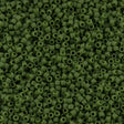 25g Miyuki Delica seed bead 11/0 Matte Avocado Green DB1585