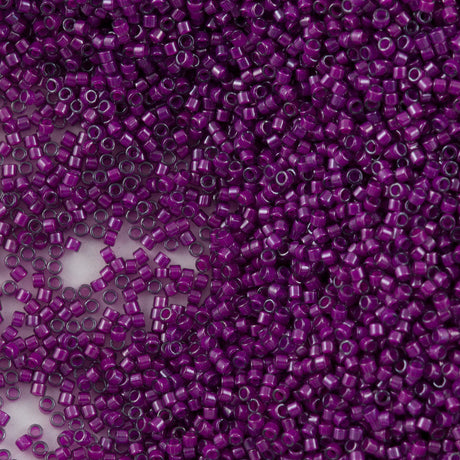 100g Miyuki Delica seed bead 11/0 Inside Dyed Color Medium Plum DB281