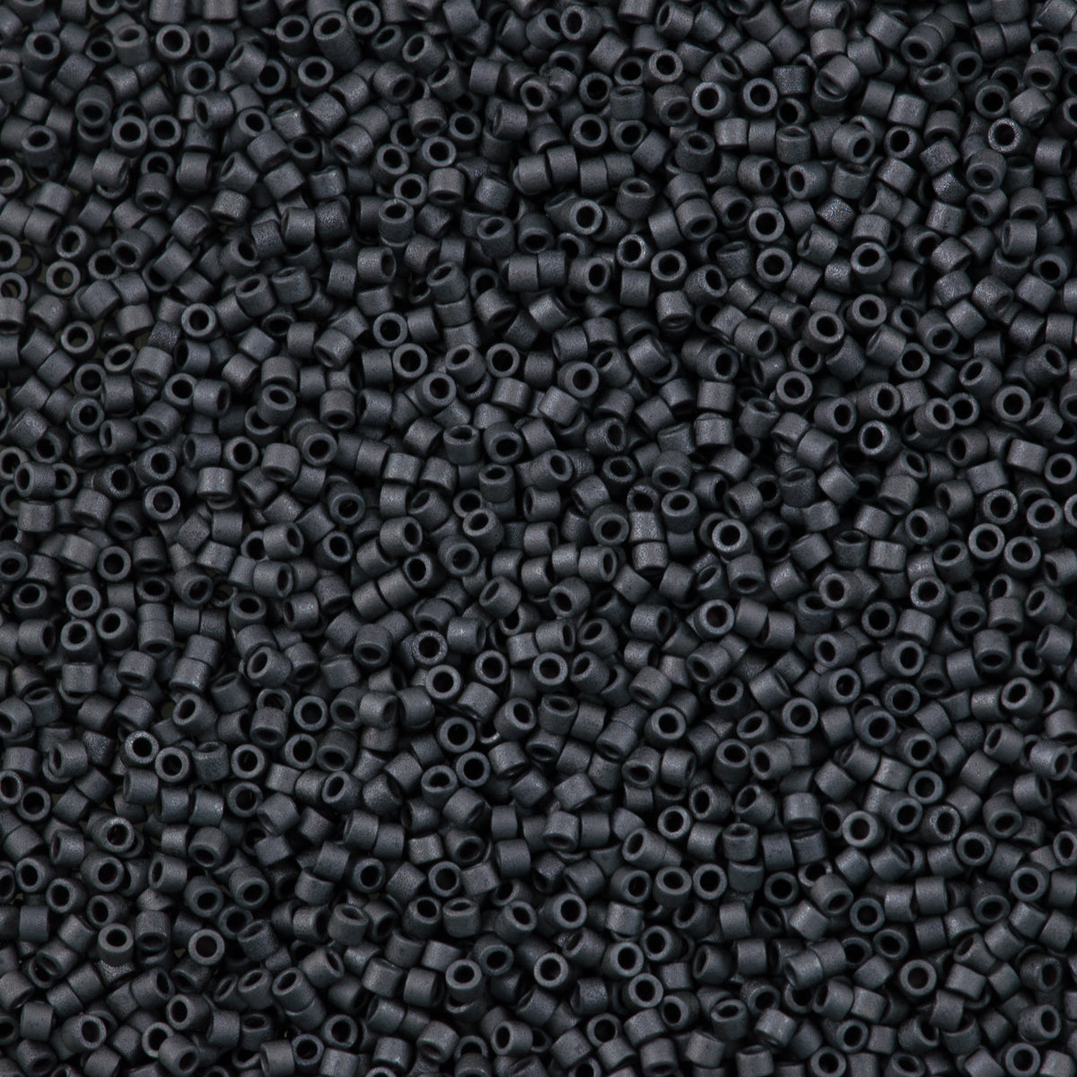 Miyuki Delica Seed Bead 11/0 Matte Charcoal 2-inch Tube DB306