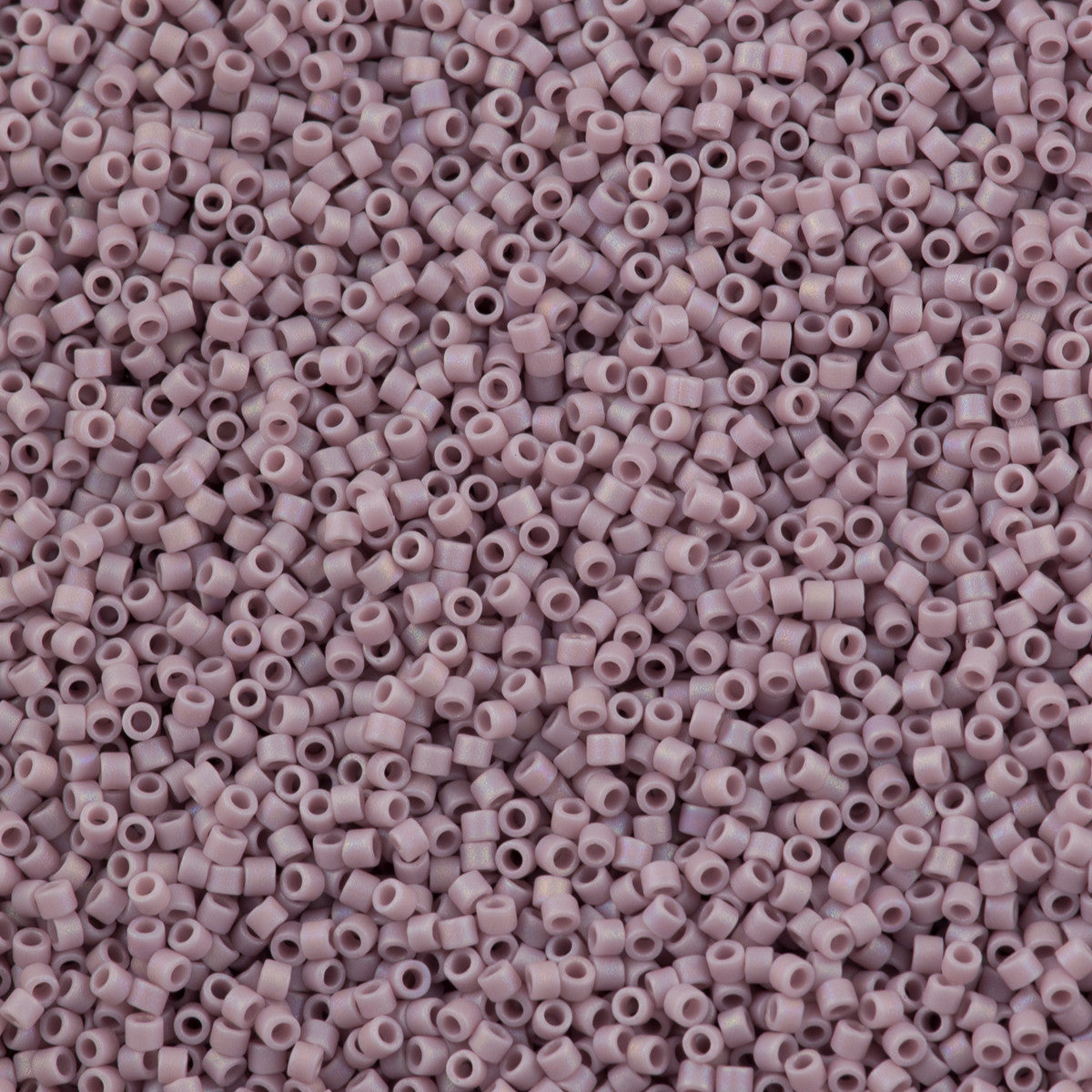 Miyuki Delica Seed Bead 11/0 Matte Opaque Lilac AB 2-inch Tube DB875