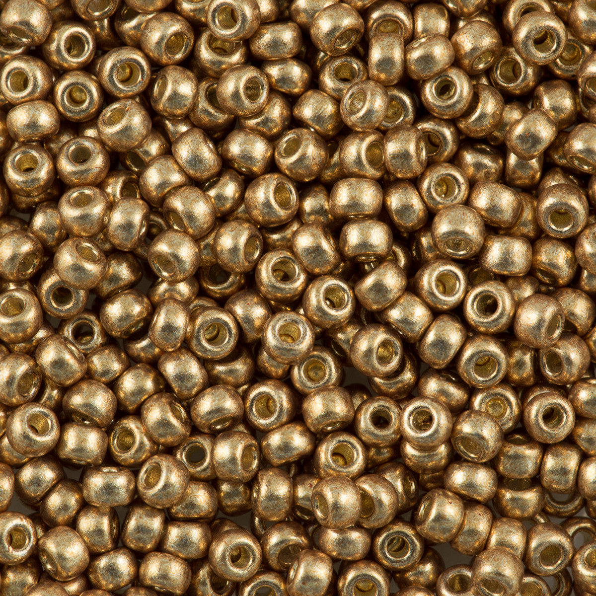 Miyuki Round Seed Beads 8/0 Duracoat Galvanized Champagne 22g Tube (4204)