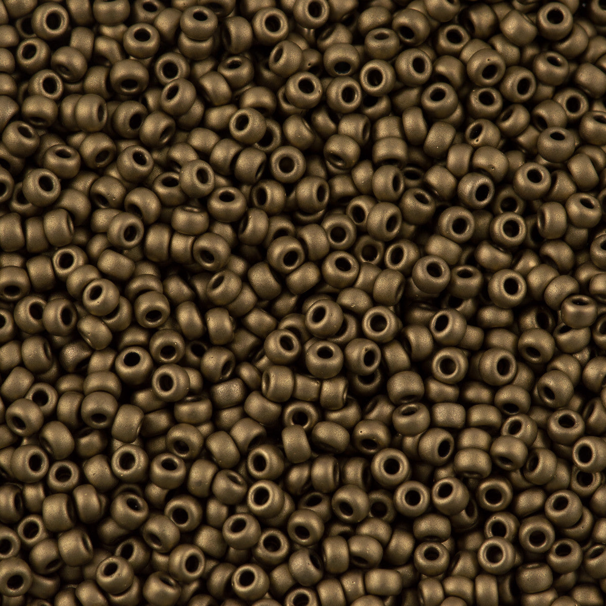 Miyuki Round Seed Bead 6/0 Matte Metallic Bronze 20g Tube (2006)