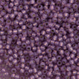 Toho Round Seed Bead 11/0 PermaFinish Silver Lined Milky Amethyst 2.5-inch Tube (2108PF)