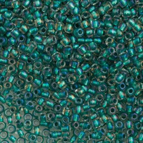 50g toho Round Seed Bead 8/0 Inside Color Lined Sea Foam Teal (264)