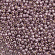 50g Toho Round Seed Bead 8/0 PermaFinish Galvanized Lilac (554PF)