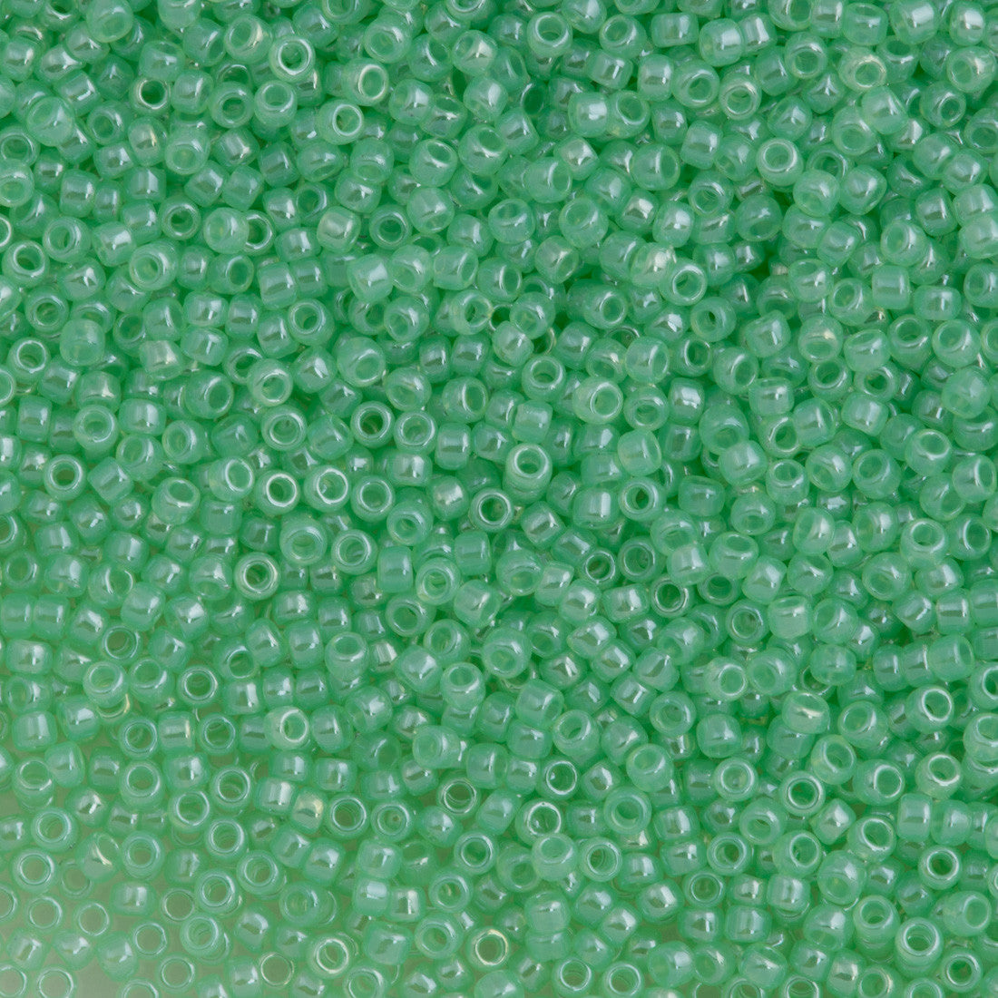 Toho Round Seed Bead 15/0 Ceylon Sea Foam 2.5-inch Tube (144)