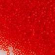 Toho Round Seed Bead 15/0 Transparent Matte Orange Red 2.5-inch Tube (5F)