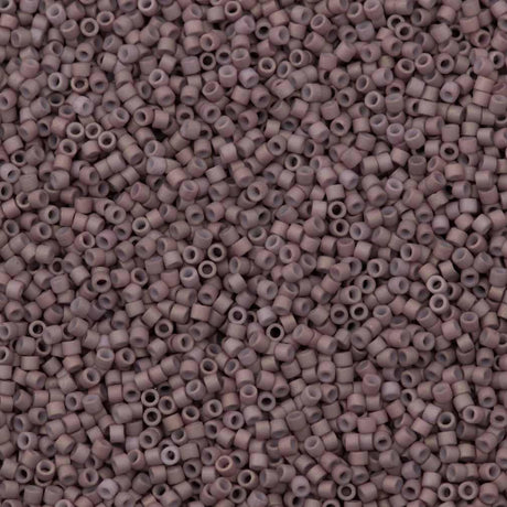 25g Miyuki Delica Seed Bead 11/0 Matte Opaque Glazed Light Purple Luster DB379