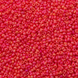 Miyuki Round Seed Bead 11/0 Opaque Vermilion Red AB (407FR)