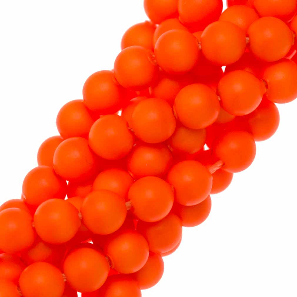4mm, 6mm Orange Glass Beads, Pumpkin Orange, Faceted Glass Beads, Bracelet  Beads Jewelry Beads, Electroplated Beads, Halloween Beads 