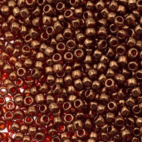 50g toho Round Seed Bead 8/0 Gold African Sunset Luster (329)