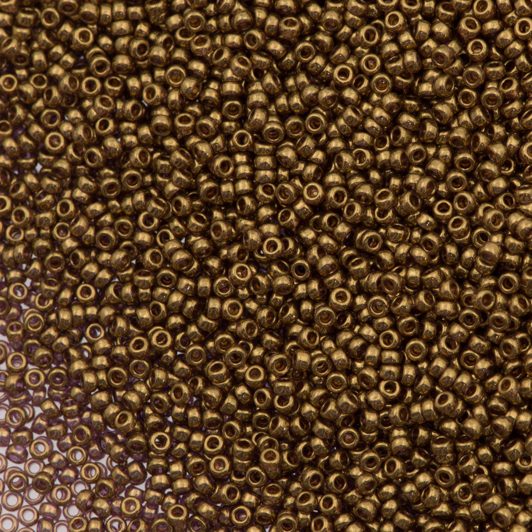 BGL2-301 - 6mm Miyuki Bugle Seed Beads, Dark Topaz Rainbow Gold Luster –  Auntie's Beads Direct