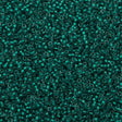 Miyuki Round Seed Bead 11/0 Semi-Matte Lined Emerald Grey 22g Tube (1933)