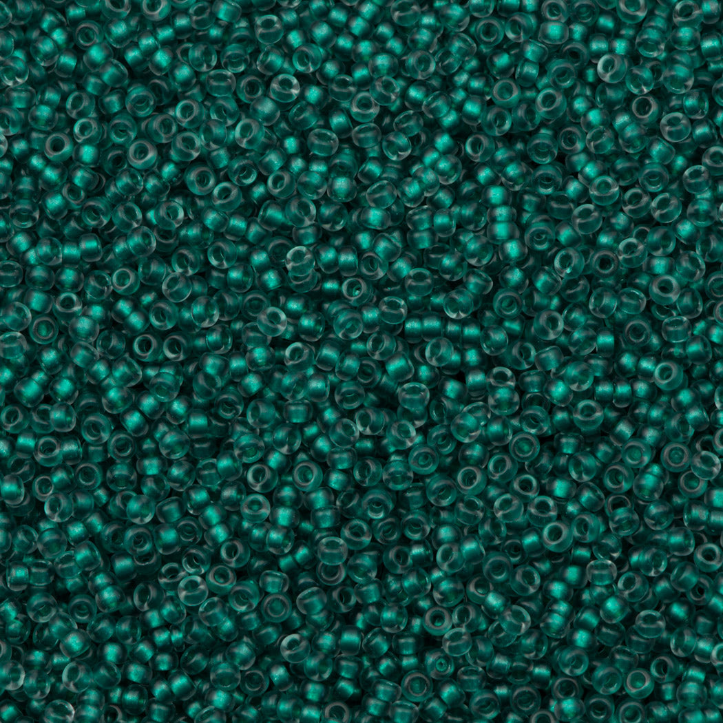 Miyuki Round Seed Bead 11/0 Semi-Matte Lined Emerald Grey (1933)