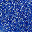 Miyuki Round Seed Bead 11/0 Silver Lined Dark Cornflower Blue 22g Tube (2431)