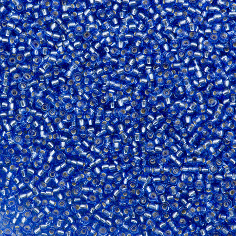 Miyuki Round Seed Bead 11/0 Silver Lined Dark Cornflower Blue (2431)