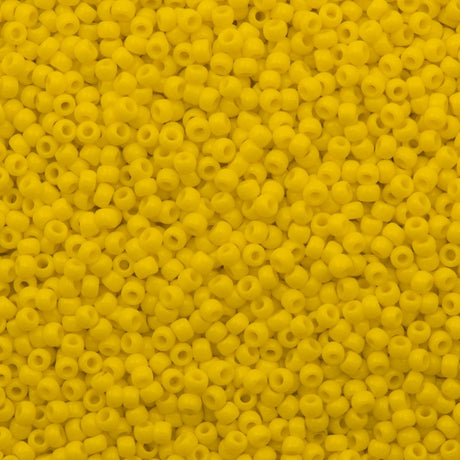 50g toho Round Seed Bead 8/0 Opaque Medium Yellow (42B)