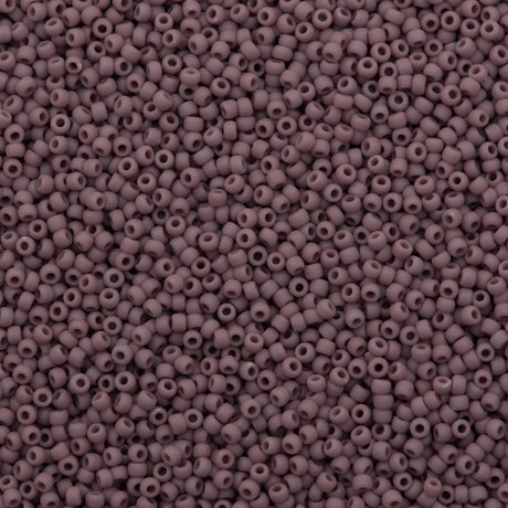 50g Toho Round Seed Bead 11/0 Opaque Matte Amethyst (52F)