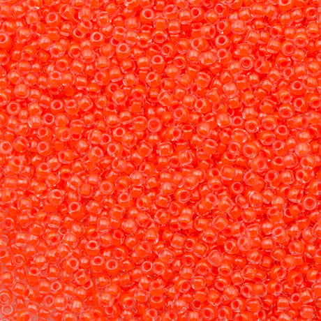 Toho Round Seed Bead 11/0 Luminous Peach 2.5-inch Tube (803)