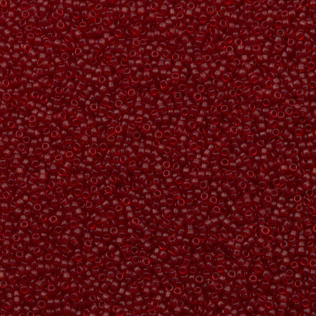 Toho Round Seed Bead 15/0 Transparent Garnet 2.5-inch Tube (5C)