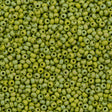 Czech Seed Bead 8/0 Matte Olive AB 2-inch Tube (54430M)