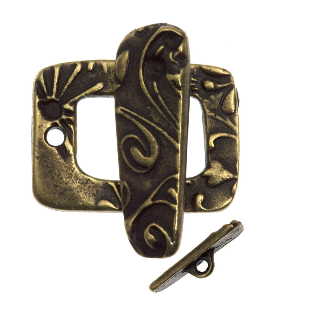 TierraCast Oxidized Bronze Jardin Clasp Set