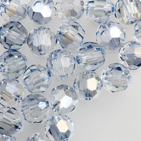 TRUE CRYSTAL 6mm Round Bead Crystal Blue Shade (001 BLSH)