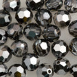 TRUE CRYSTAL 8mm Round Bead Crystal Silver Night (001 SINI)