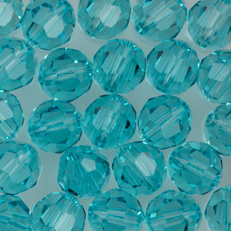 TRUE CRYSTAL 8mm Round Bead Light Turquoise (263)