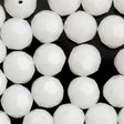 TRUE CRYSTAL 8mm Round Bead White Alabaster (281)