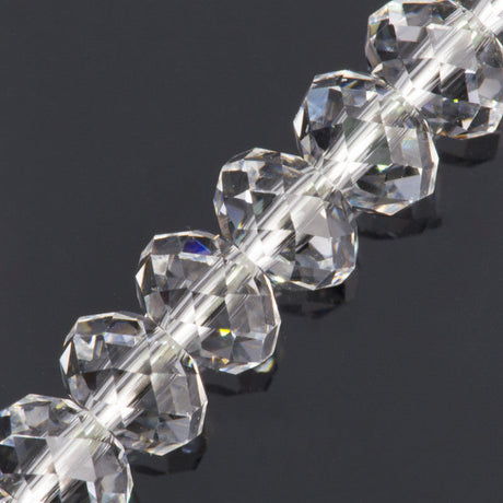 TRUE CRYSTAL 6x4mm Rondelle Bead Crystal Clear (001)