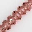 TRUE CRYSTAL 8x6mm Rondelle Bead Blush Rose (257)