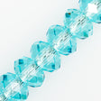 TRUE CRYSTAL 8x6mm Rondelle Bead Light Turquoise (263)