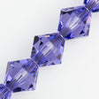 12 TRUE CRYSTAL 8mm Bicone Bead Tanzanite (539)