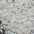 Miyuki Quarter Tila Seed Bead Opaque White AB 7g Tube (471)