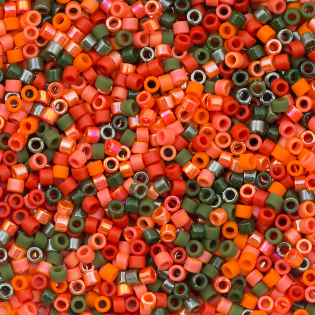 Miyuki Delica Seed Bead 11/0 Mix Pumpkin Patch 2-inch Tube (9008)