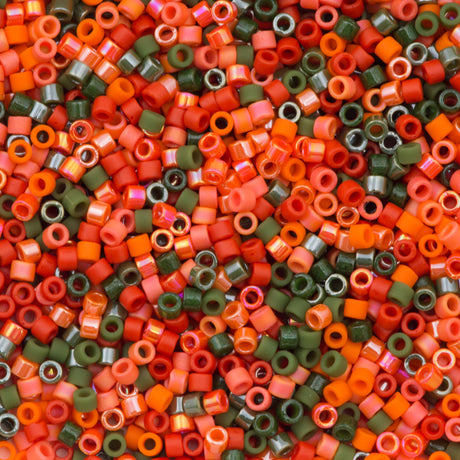 Miyuki Delica Seed Bead 11/0 Mix Pumpkin Patch 2-inch Tube (9008)