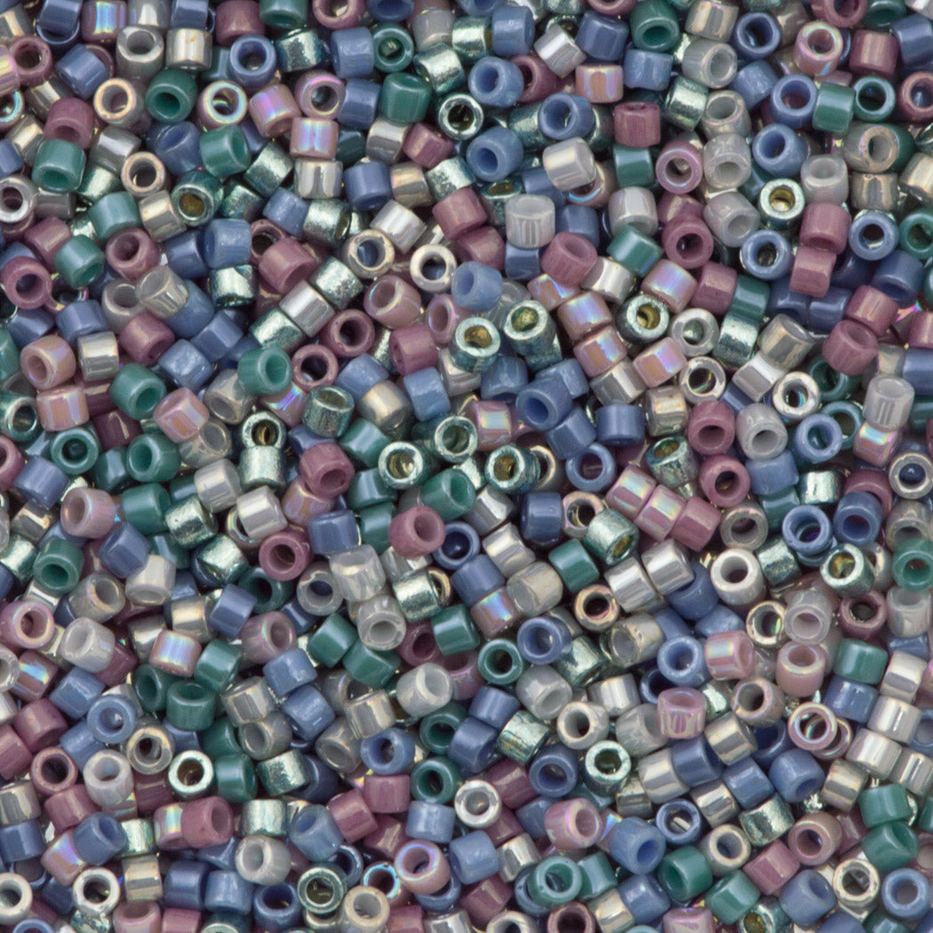 Miyuki Delica Seed Bead 11/0 Mix Vintage Garden 2-inch Tube (9022)