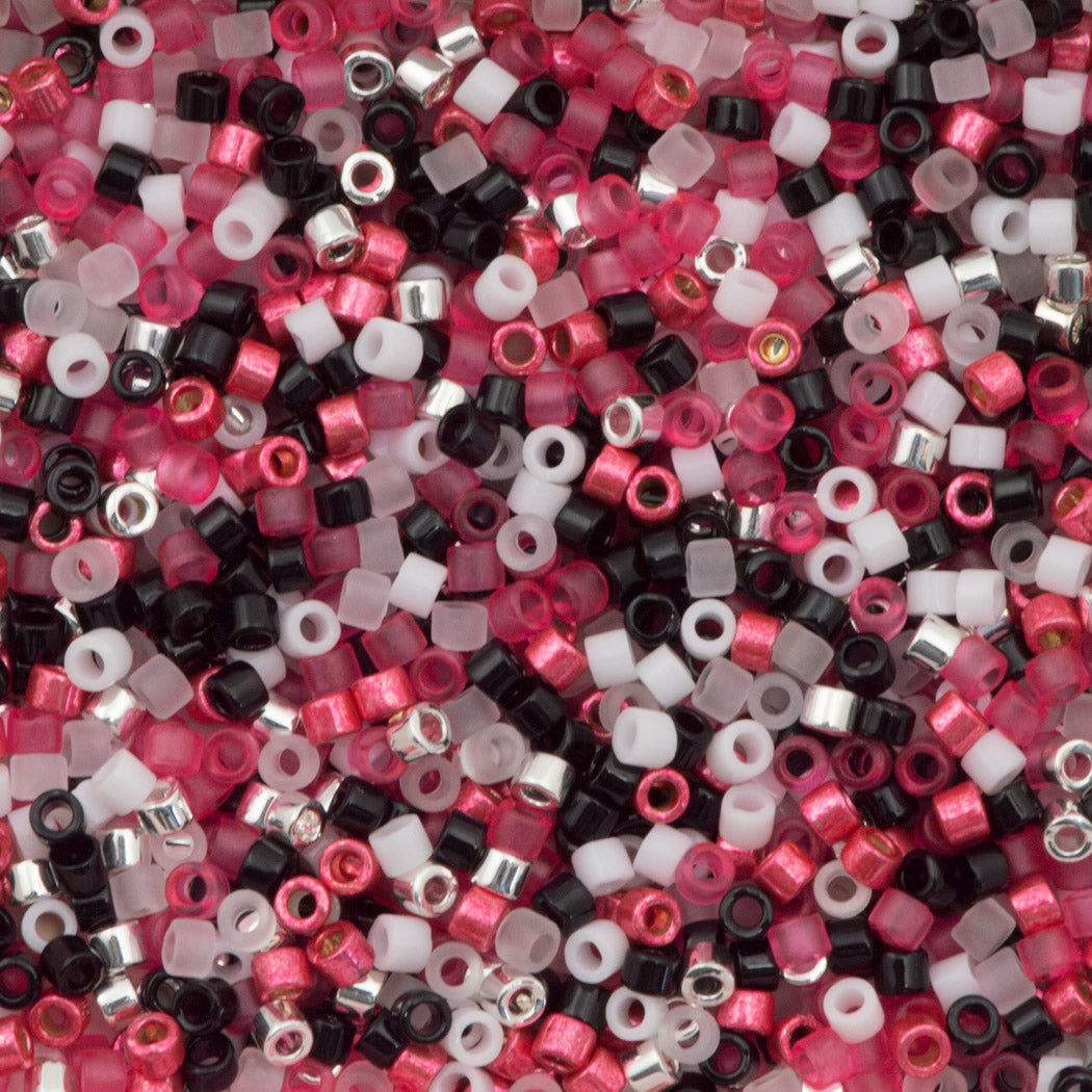 Miyuki Delica Seed Bead 11/0 Mix Diva Pink 2-inch Tube (9053)