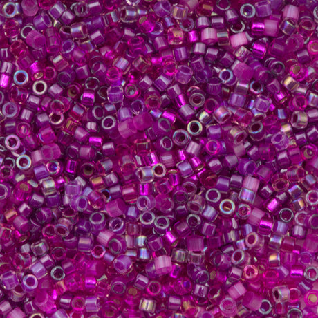 Miyuki Delica Seed Bead 11/0 Mix Fuchsia Blossoms 2-inch Tube (9078)