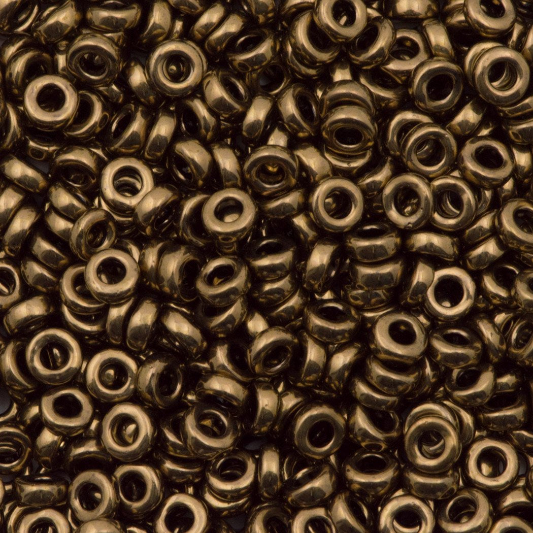 Miyuki 2.2mm Spacer Beads Metallic Dark Bronze 7g Tube (457)