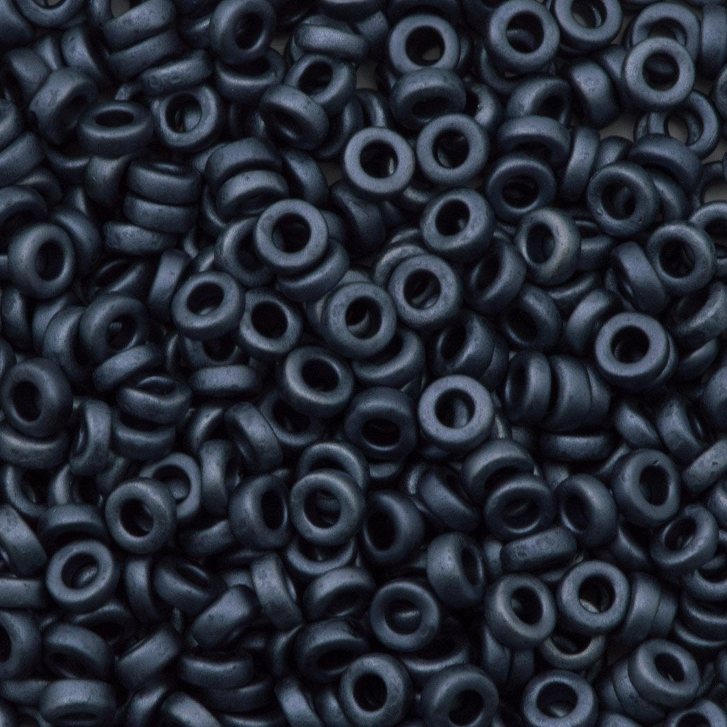 Miyuki 3mm Spacer Beads Matte Gunmetal 8g Tube (2001)