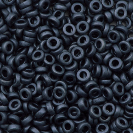 Miyuki 2.2mm Spacer Beads Matte Gunmetal 7g Tube (2001)